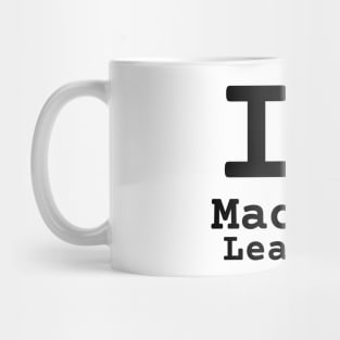 I Love Machine Learning | Stylized Heart Logo Black Mug